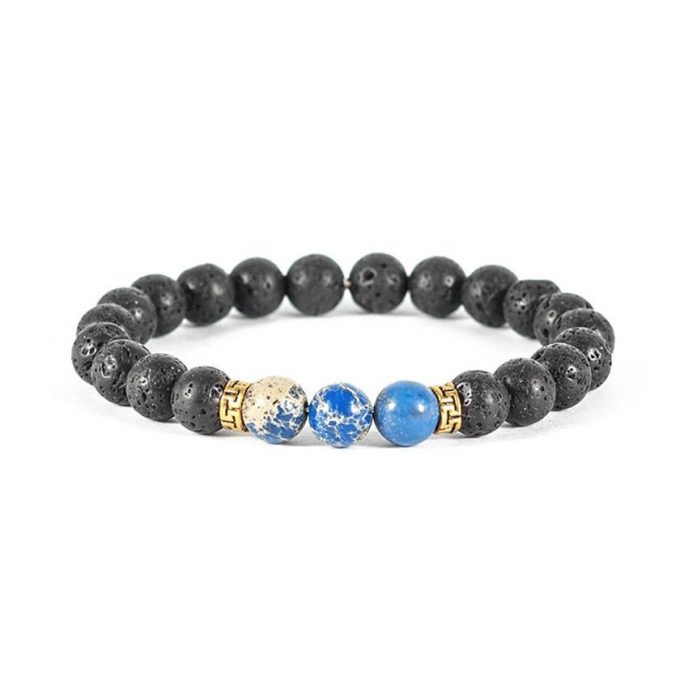 Blue Regalite Anxiety Bracelet