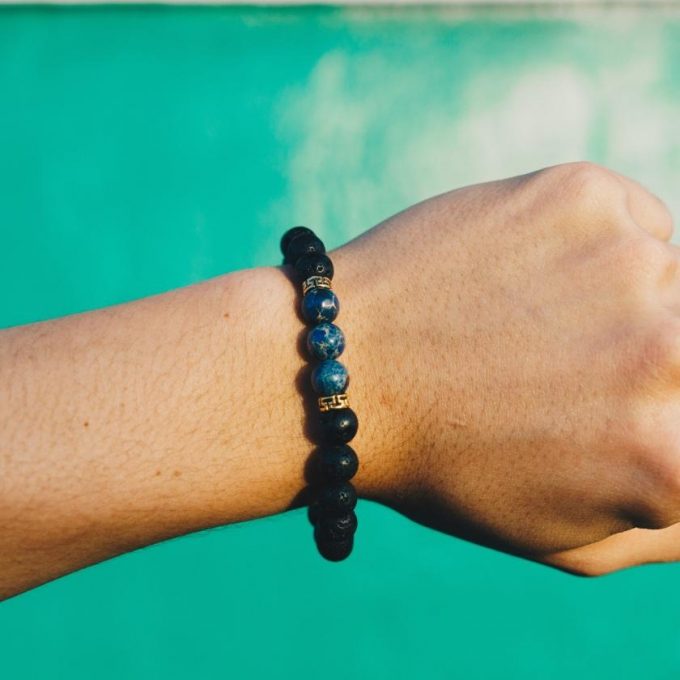 Blue Regalite Anxiety Bracelet - Image 3