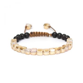 Champagne Glass Crystal Anxiety Bracelet