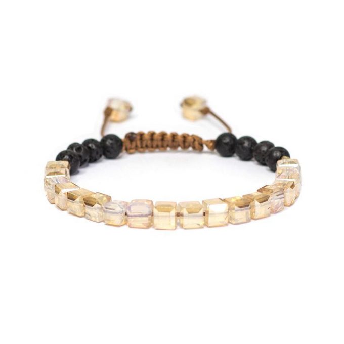 Champagne Glass Crystal Anxiety Bracelet