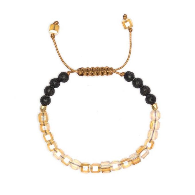 Champagne Glass Crystal Anxiety Bracelet - Image 2