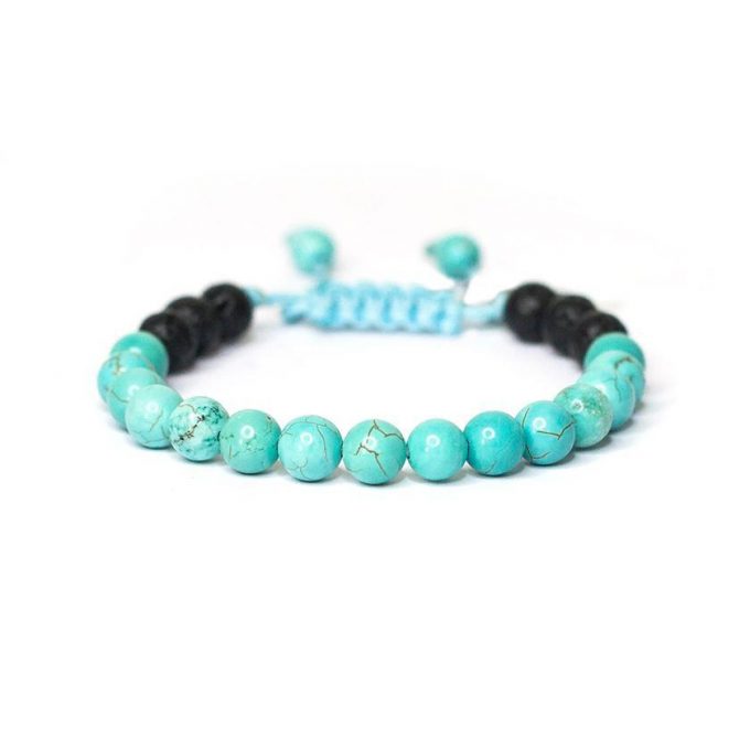 Peace Lava Stone Adjustable Anxiety Bracelet