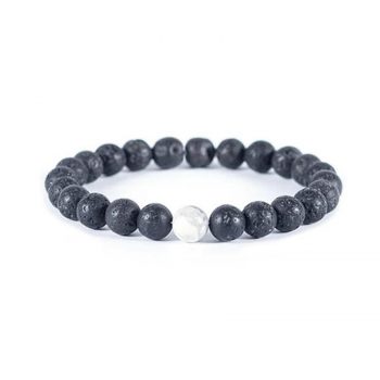 White Howlite Lava Stone Anxiety Bracelet