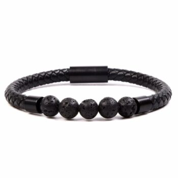Magnetic Clasp Lava Stone Anxiety Bracelet