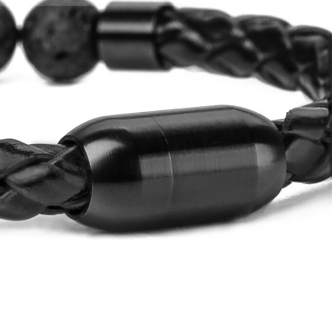 Magnetic Clasp Genuine Leather Diffuser Anxiety Bracelets - Image 4