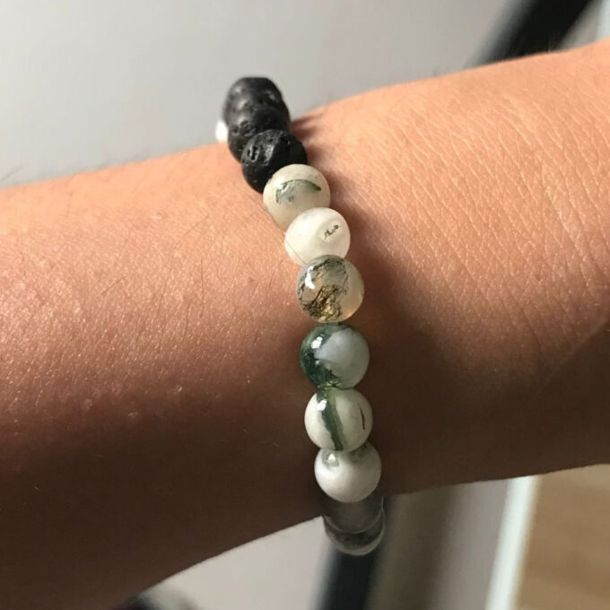 Tree Gemstone Diffuser Anti Anxiety Bracelet - Image 3