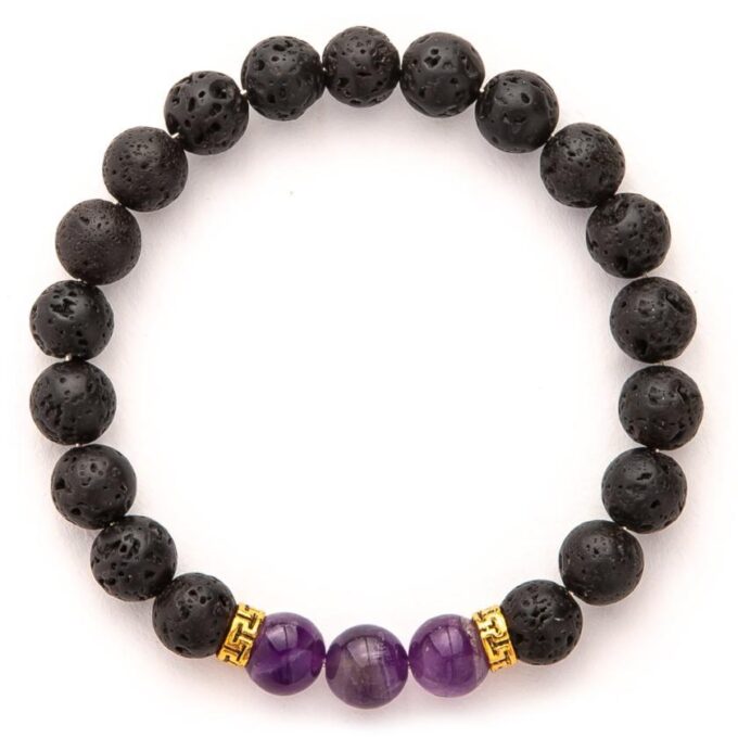 Amethyst Diffuser Anxiety Bracelet - Image 2