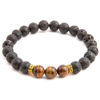 Brown Tiger Eye Diffuser Anxiety Bracelet