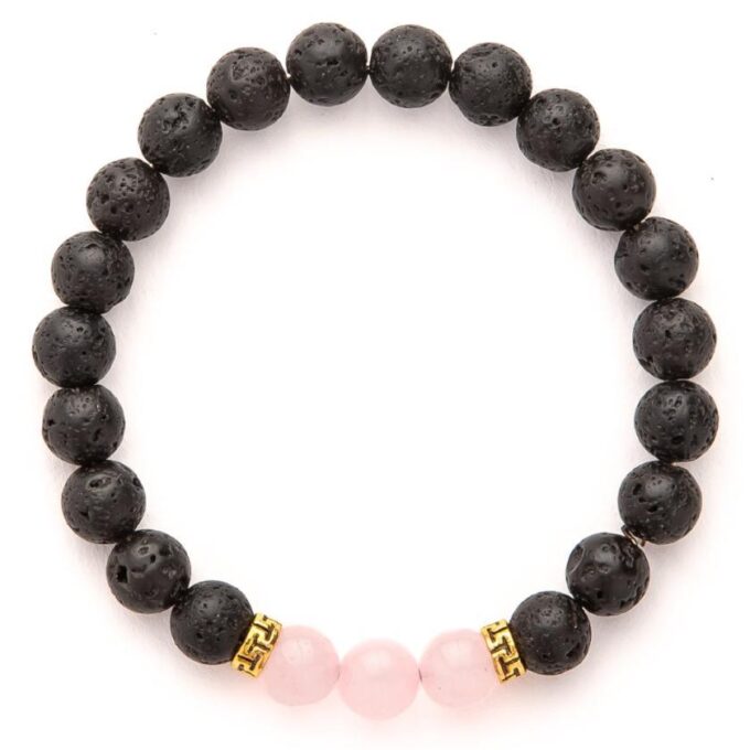 Rose Quartz Diffuser Anxiety Bracelet - Image 2