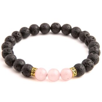 Rose Quartz Diffuser Anxiety Bracelet