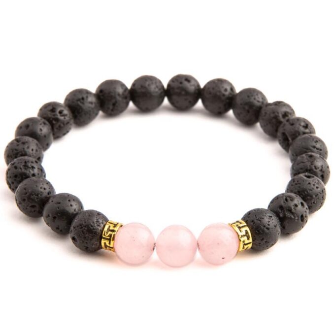 Rose Quartz Diffuser Anxiety Bracelet
