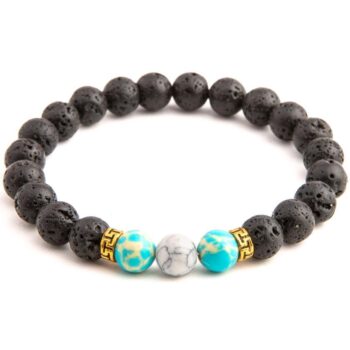 Turquoise Howlite Diffuser Anxiety Bracelet