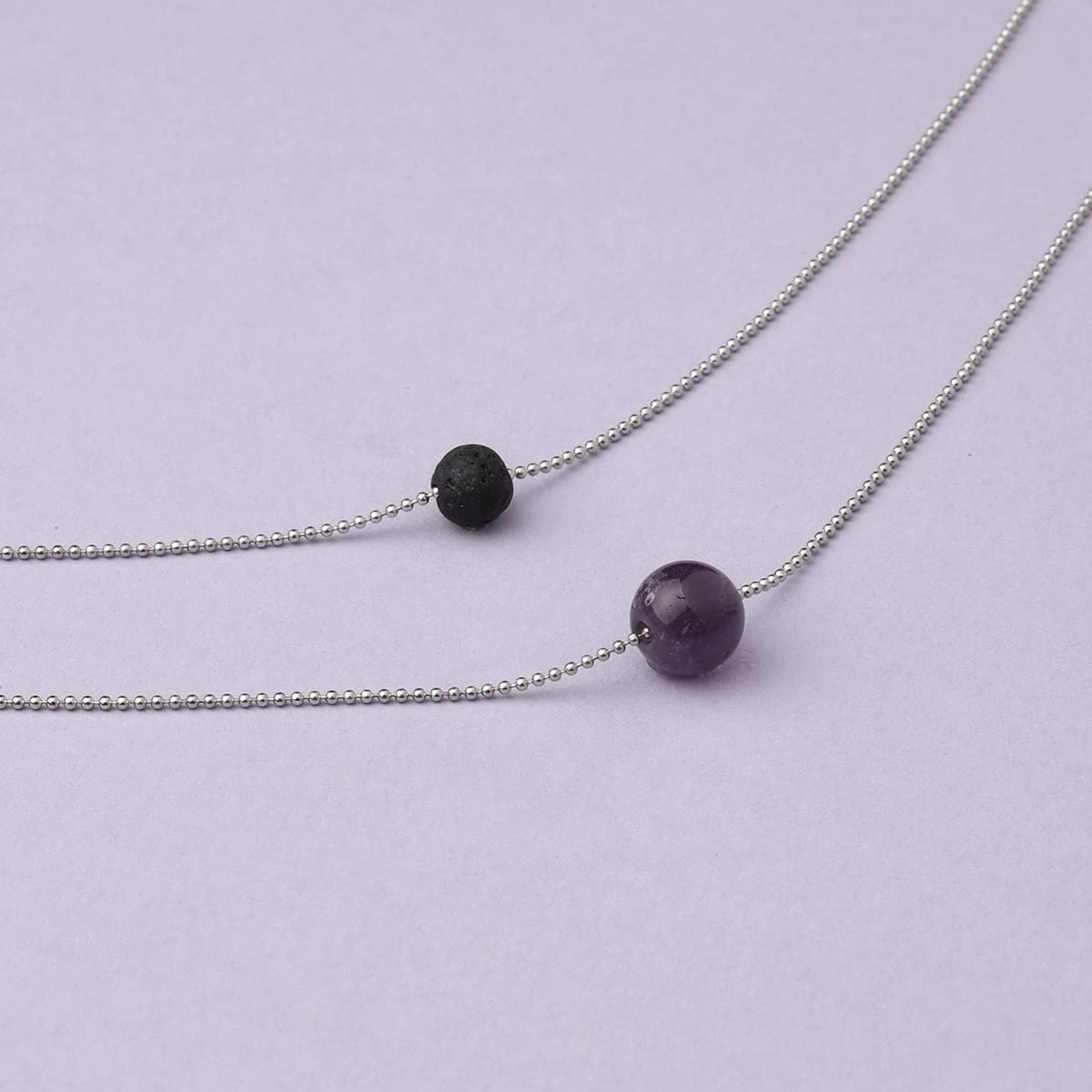 Pure Diffuser Anxiety Necklace - Amethyst - Image 4