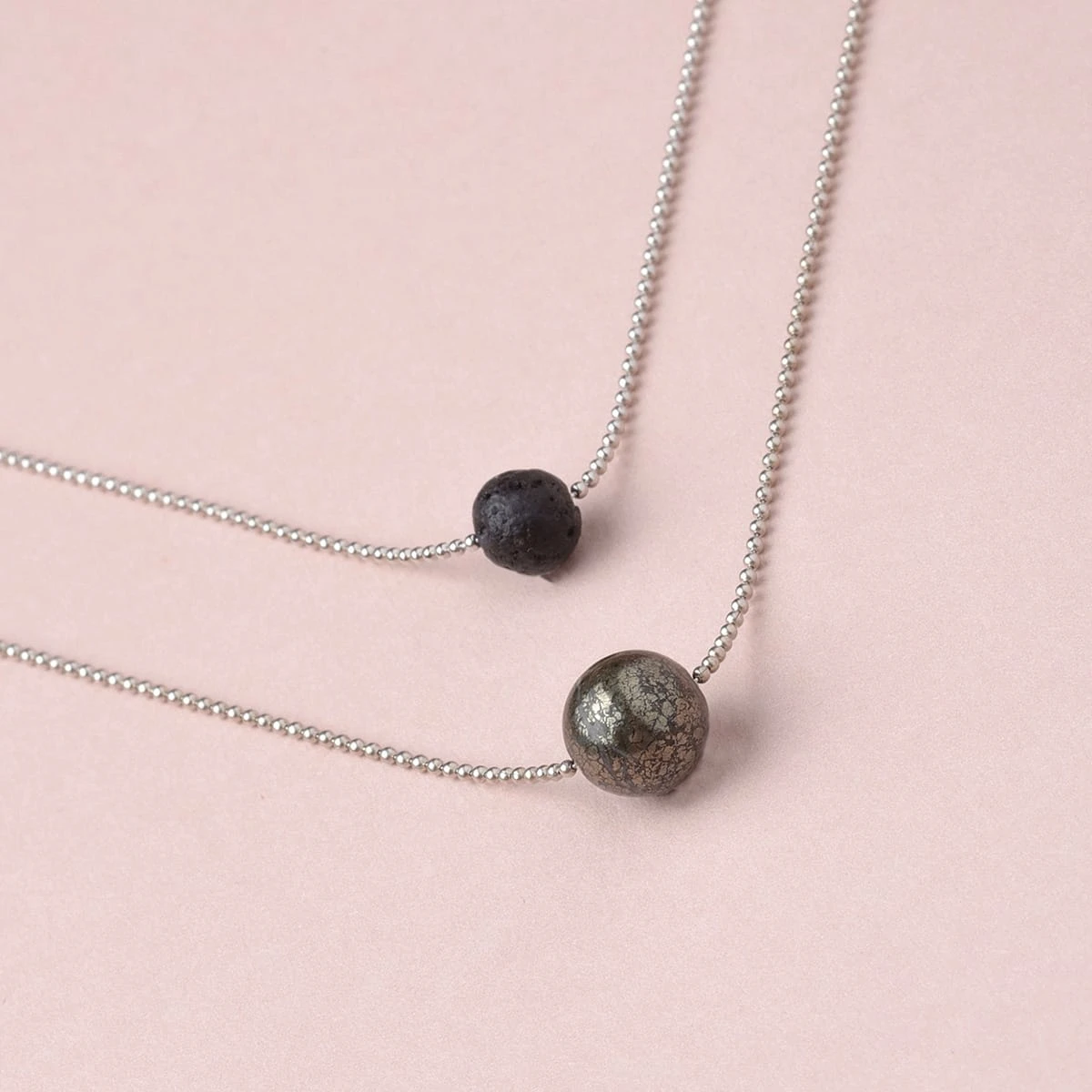 Pure Diffuser Anxiety Necklace - Pyrite - Image 3