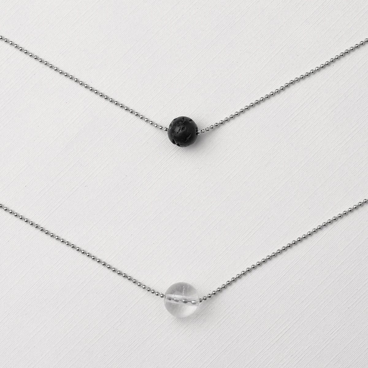 Pure Diffuser Anxiety Necklace - White Crystal - Image 5
