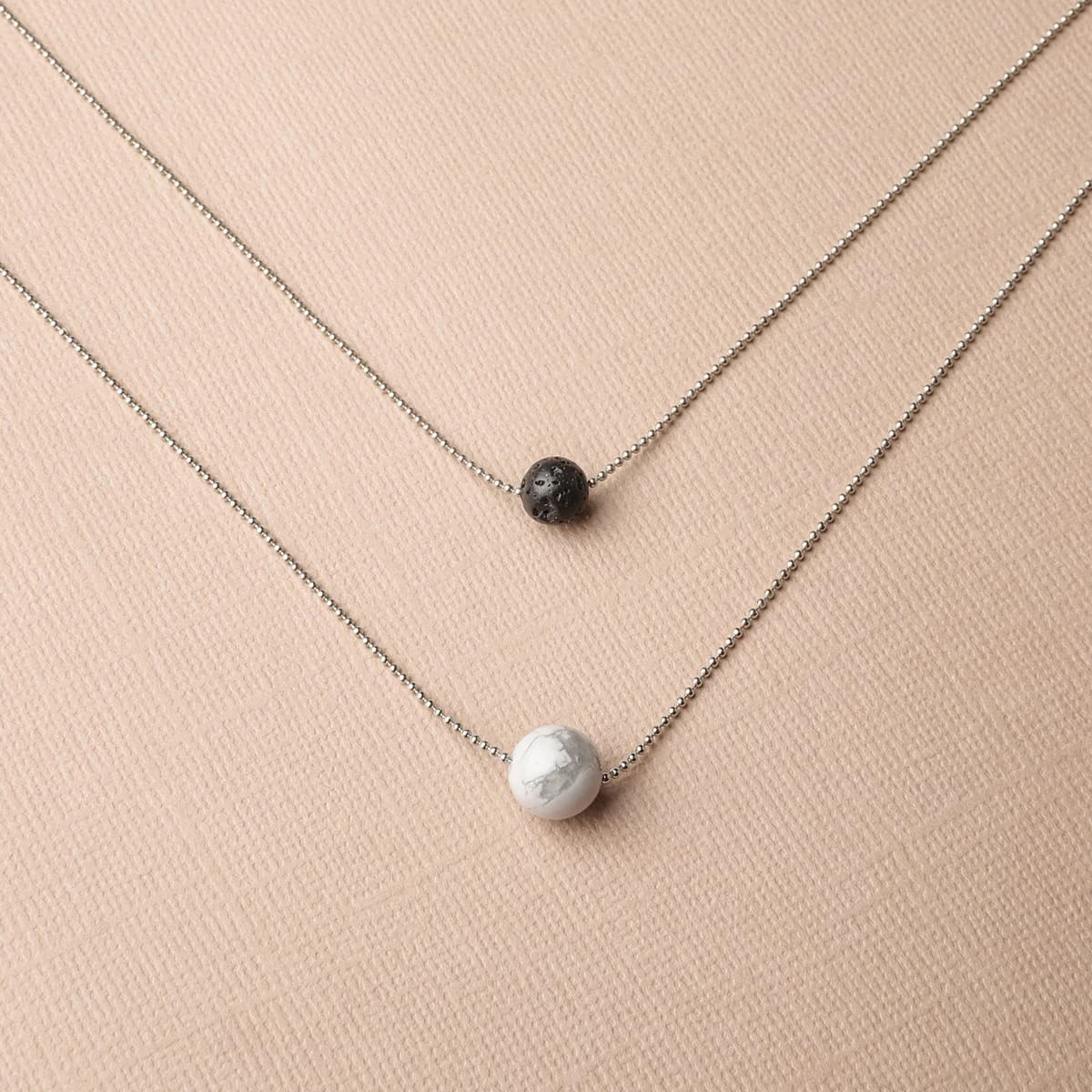 Pure Diffuser Anxiety Necklace - White Howlite - Image 5