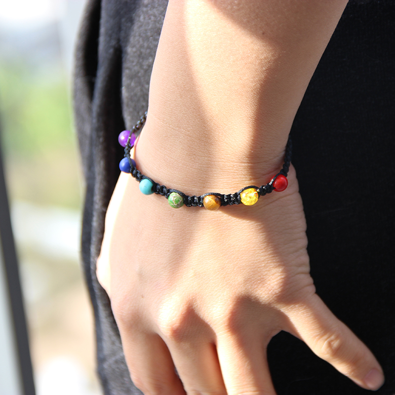 7 Chakra Mini Adjustable Anxiety Bracelet Anxiety Bracelet UK Shop
