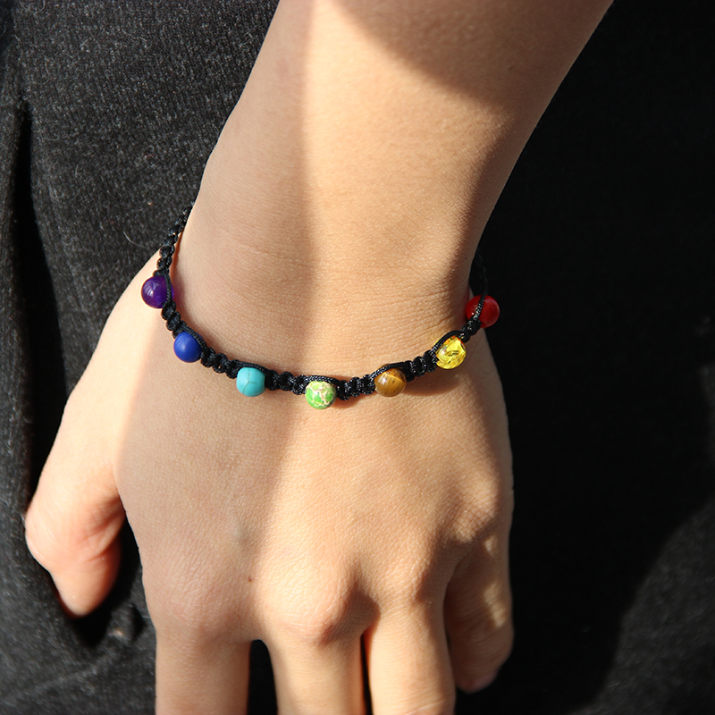 7 Chakra Mini Adjustable Anxiety Bracelet Anxiety Bracelet UK Shop