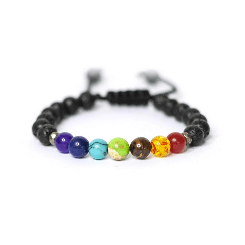 7 Chakra Kids Adjustable Diffuser Anxiety Bracelet