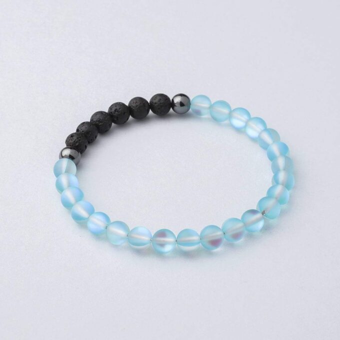 Glow Glass (Blue) Anxiety Bracelet - Image 2