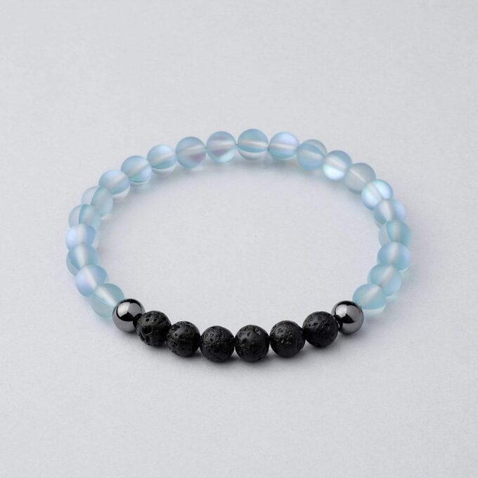 Glow Glass (Blue) Anxiety Bracelet - Image 3