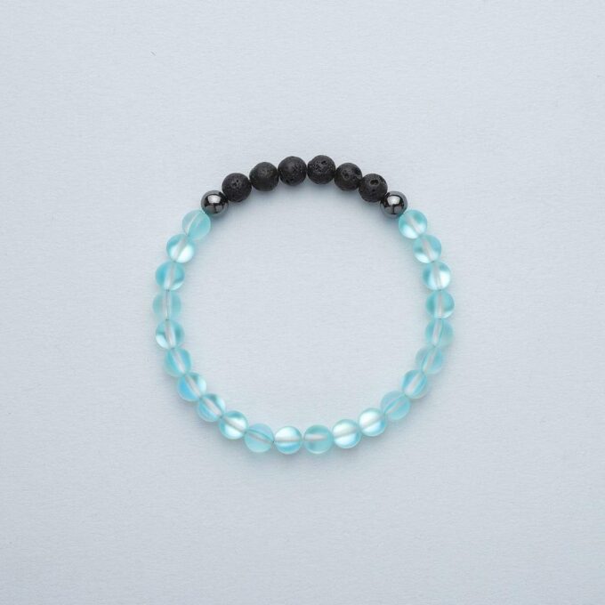 Glow Glass (Blue) Anxiety Bracelet - Image 4