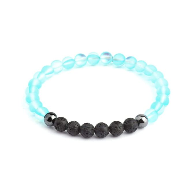Glow Glass (Blue) Anxiety Bracelet