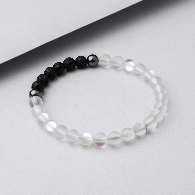 Glow Glass (Clear) Anxiety Bracelet - Image 3