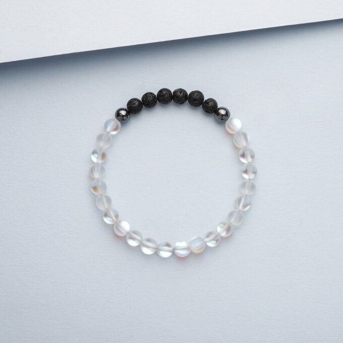 Glow Glass (Clear) Anxiety Bracelet - Image 4