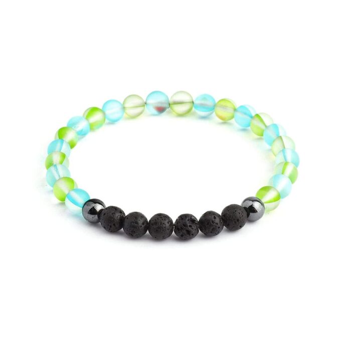 Glow Glass (Green And Blue) Anxiety Bracelet