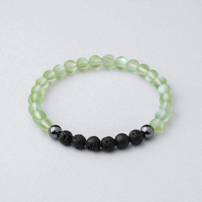 Glow Glass Diffuser (Green) Anxiety Bracelet - Image 2
