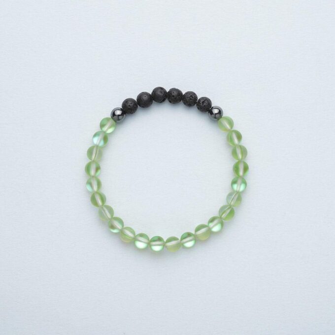 Glow Glass Diffuser (Green) Anxiety Bracelet - Image 4