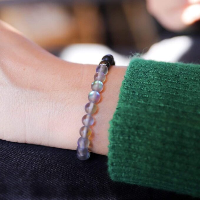 Glow Glass (Grey) Anxiety Bracelet - Image 5
