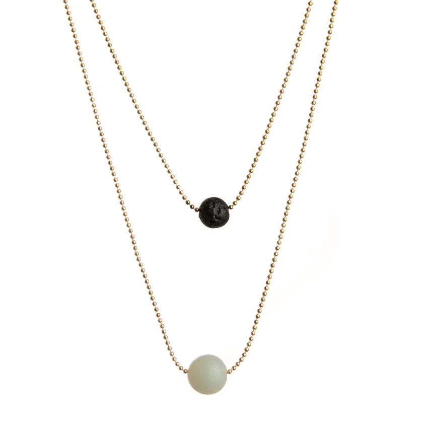Pure Diffuser Anxiety Necklace - Amazonite