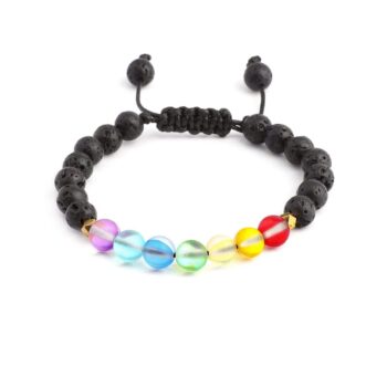 Glow Glass Chakra Kids Adjustable Anxiety Bracelet