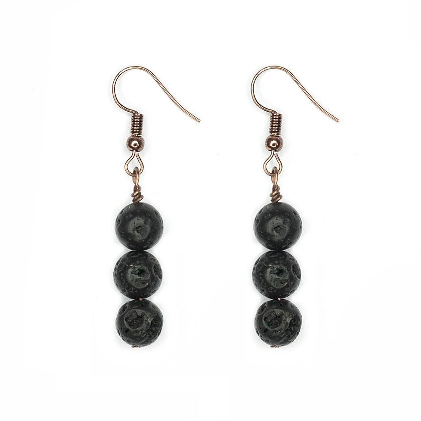 Lava Stone Diffuser Anxiety Earrings