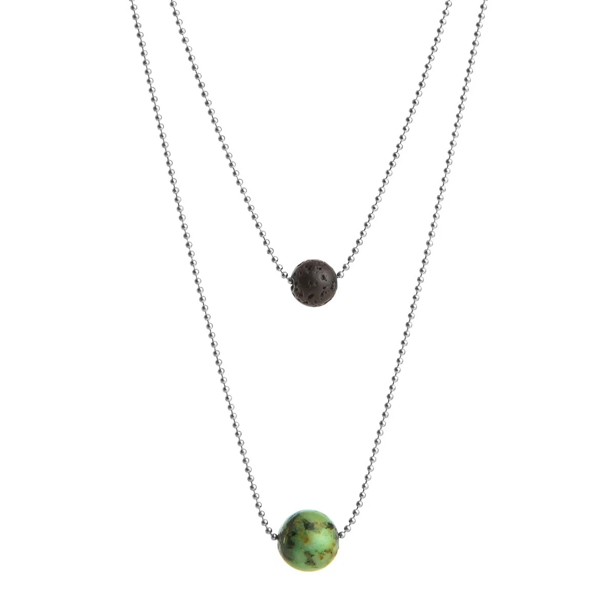 Pure Diffuser Anxiety Necklace - African Turquoise