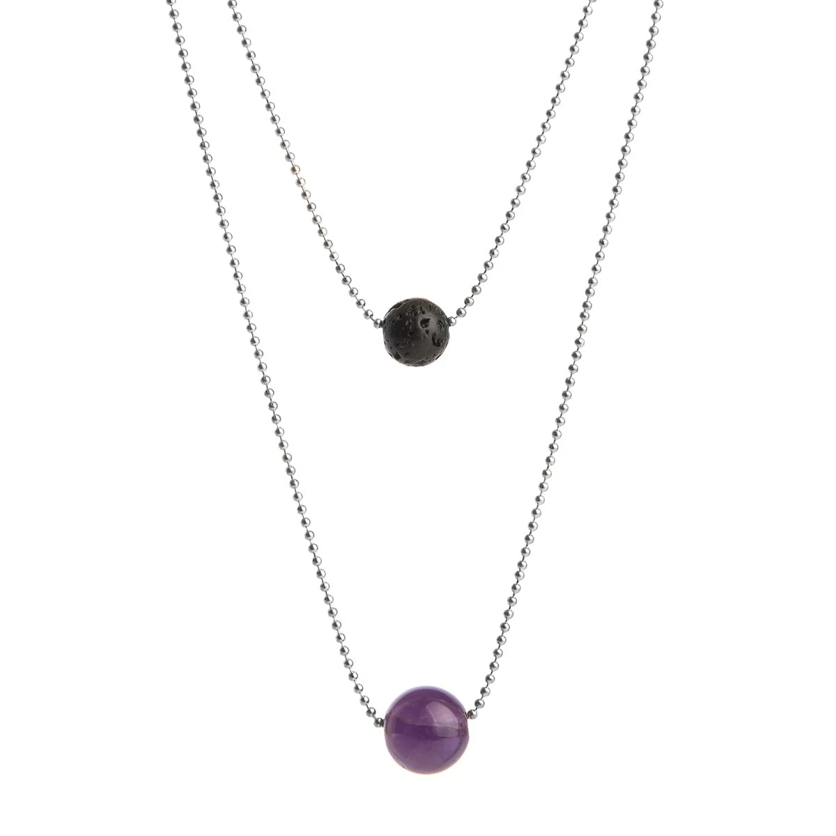 Pure Diffuser Anxiety Necklace - Amethyst