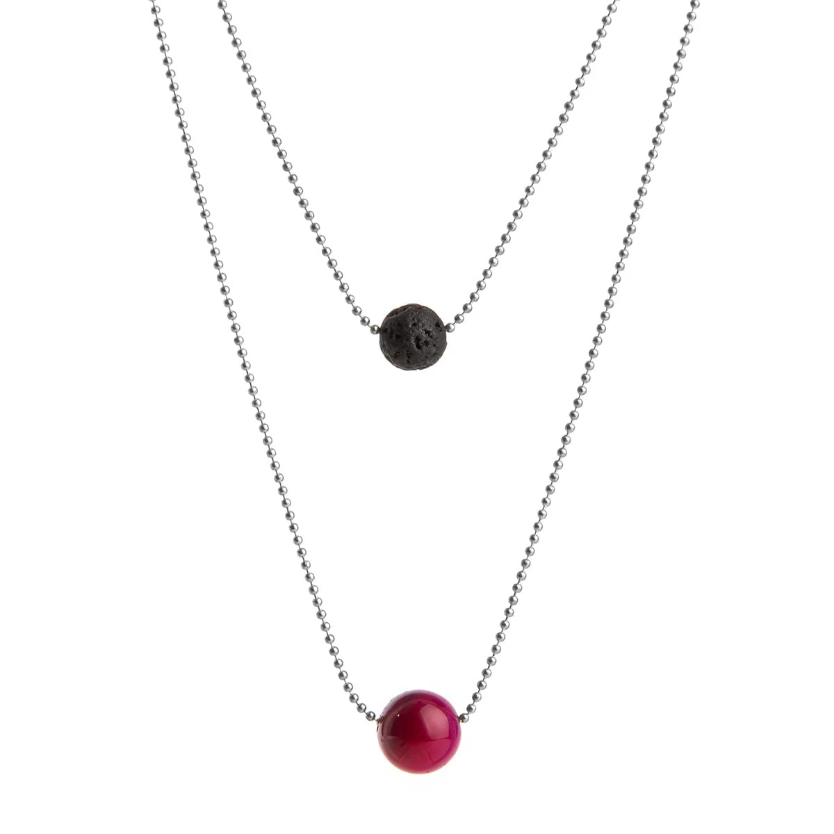 Pure Diffuser Anxiety Necklace - Pink Tiger's Eye
