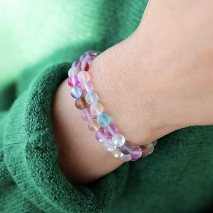 Glow Glass (Rainbow) Anxiety Bracelet - Image 5