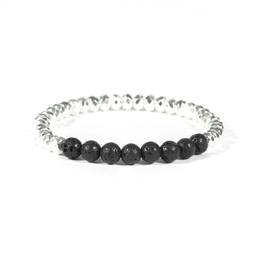 Silver Metallic Diffuser Bracelet Anxiety Bracelet