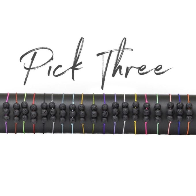 3 Pack Lava Rock Anxiety Bracelet