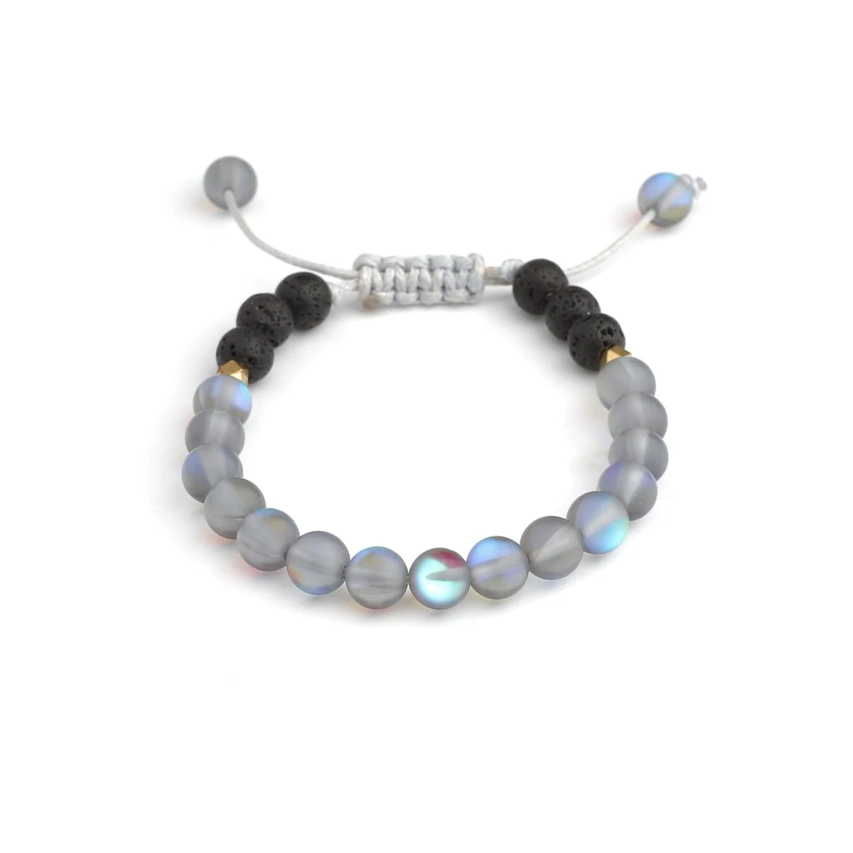 Kids Glow Glass Adjustable Bracelet (Grey)