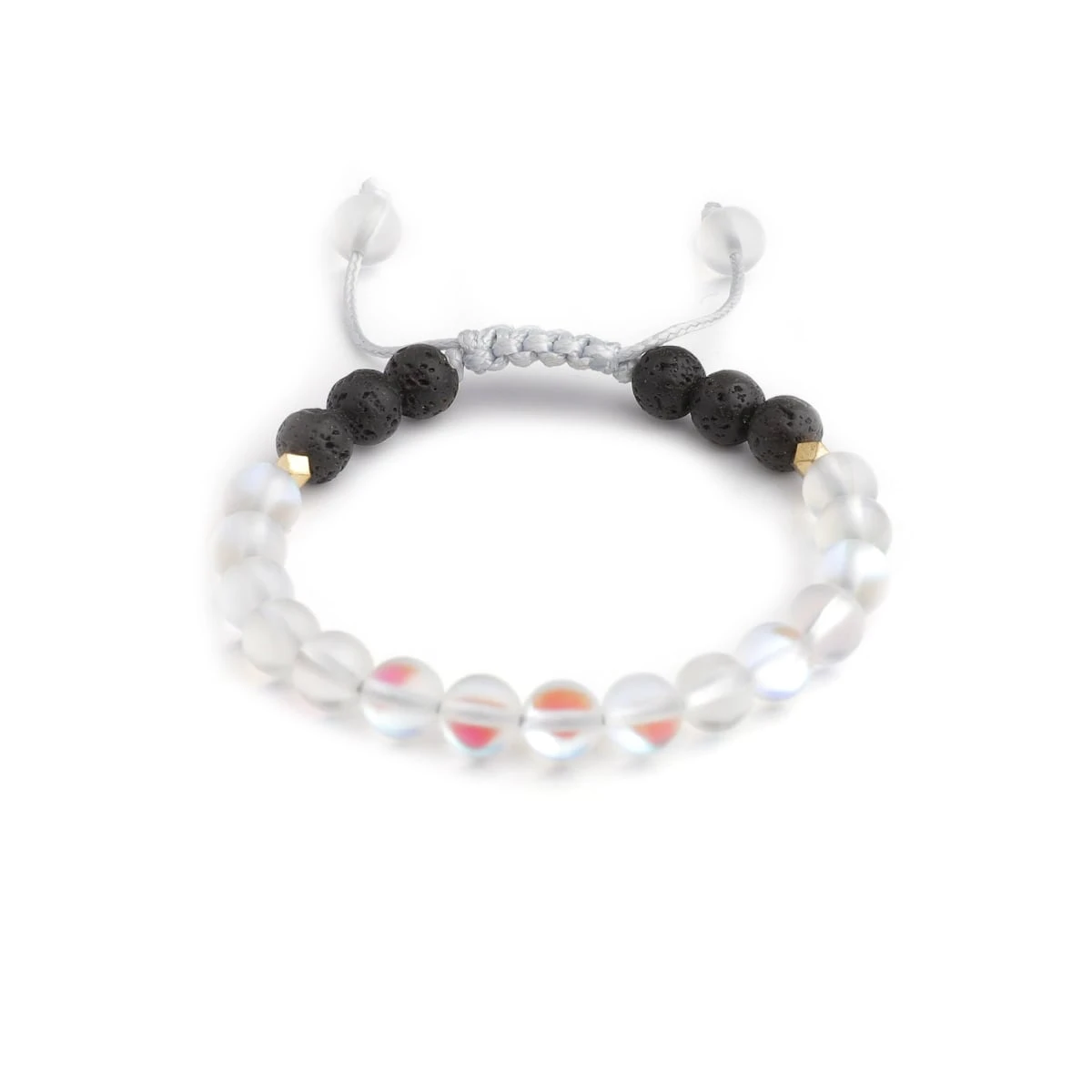 Kids Glow Glass Adjustable Bracelet (Clear)