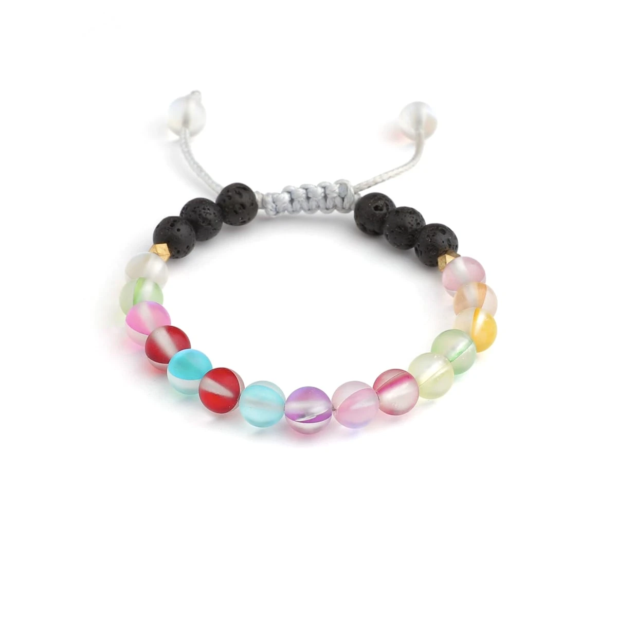 Kids Glow Glass Adjustable Bracelet (Rainbow)