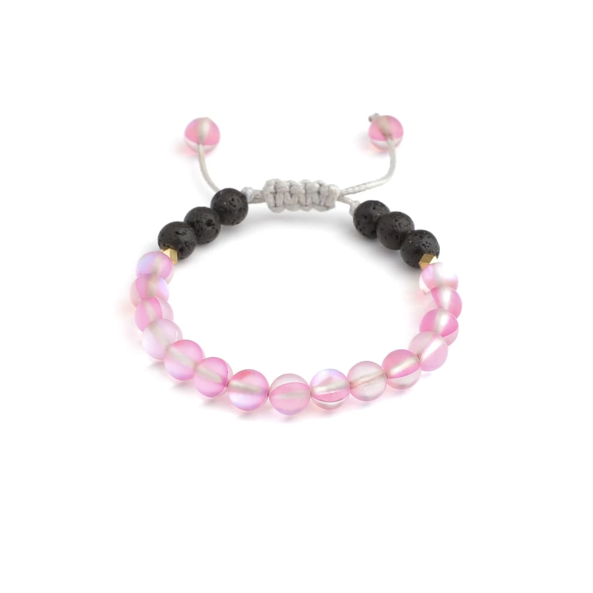 Kids Glow Glass Adjustable Bracelet (Pink)