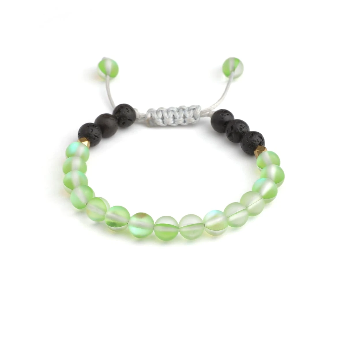 Kids Glow Glass Adjustable Bracelet (Green)