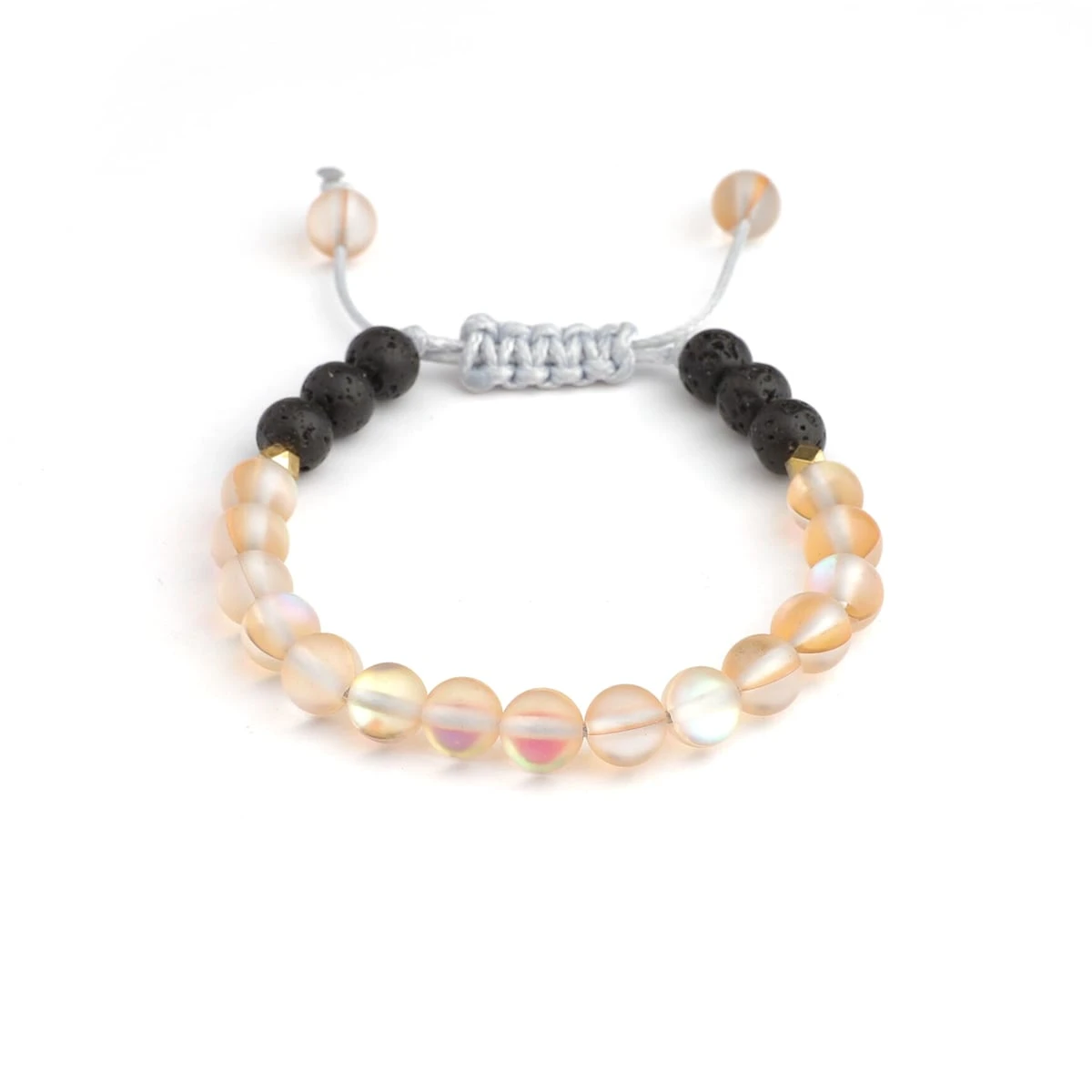 Kids Glow Glass Adjustable Bracelet (Champagne)