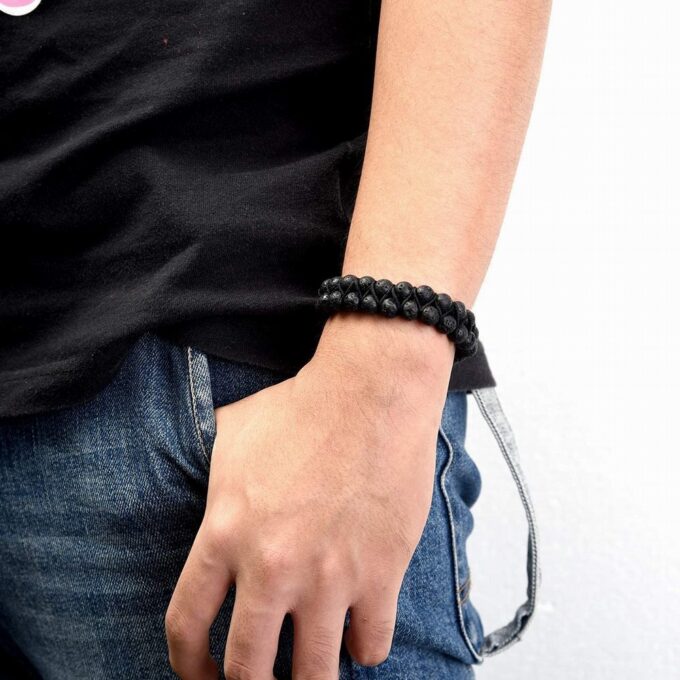 Lava Rock Stone Anxiety  Bracelet - Image 5