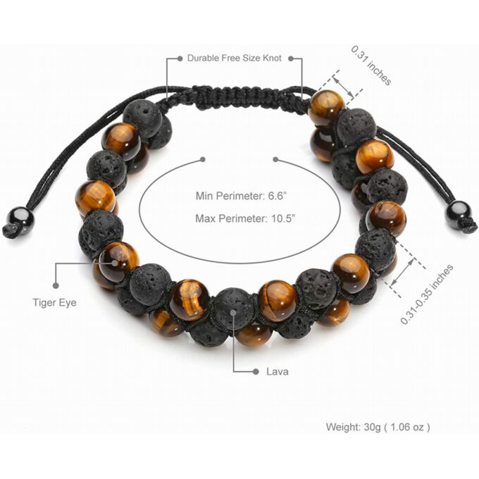 Lava Stone Anxiety Bracelet - Image 3